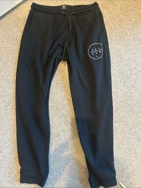 Volcom Black Logo Circle Sweatpants